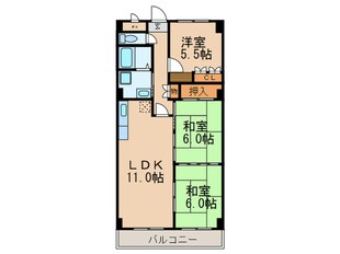 サニーライフ緑地の物件間取画像